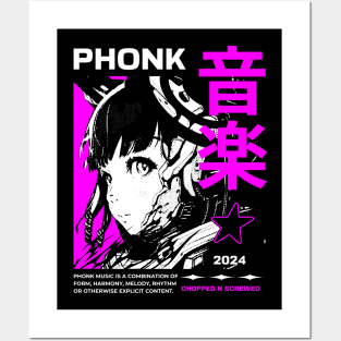 Phonk 2024 Anime Girl Aesthetic Posters and Art